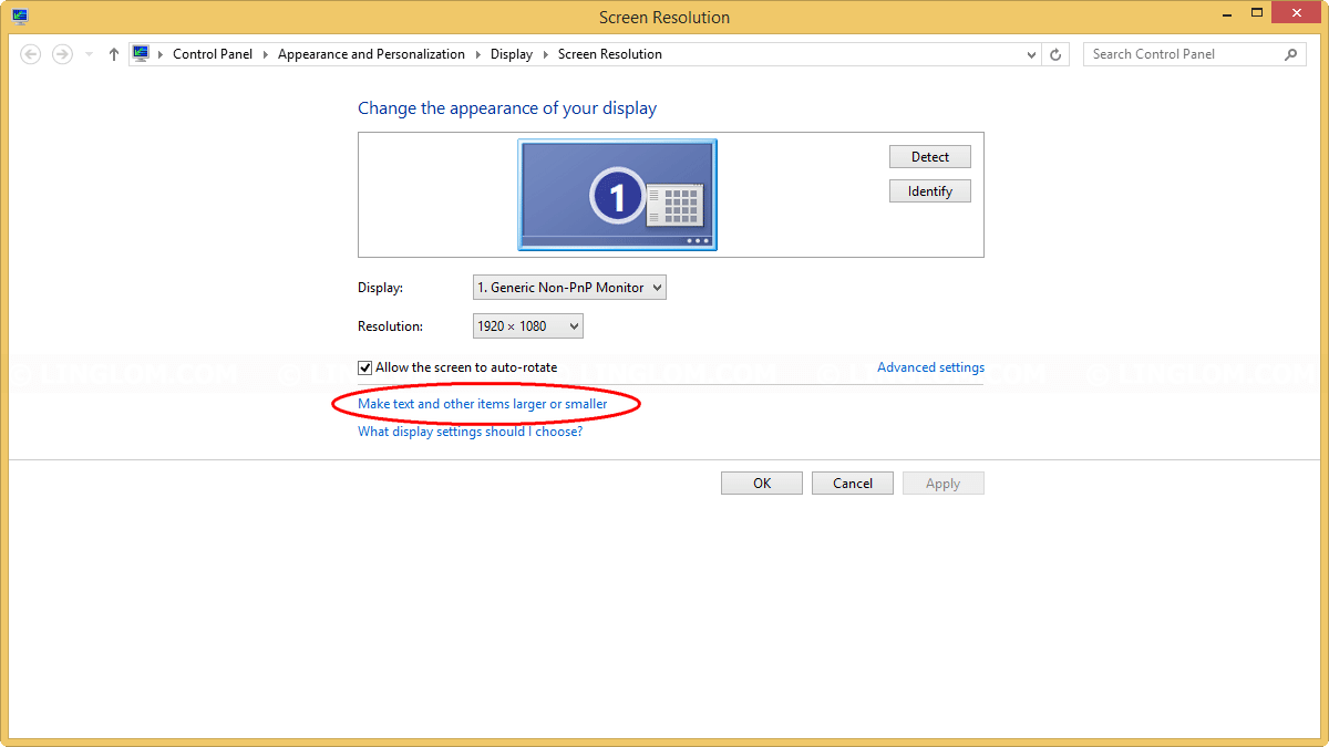Increase Font Size On Windows 8 Linglom