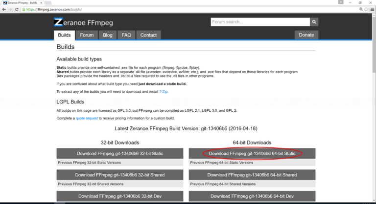 download ffmpeg exe3