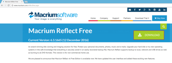 macrium reflect free rescue disk